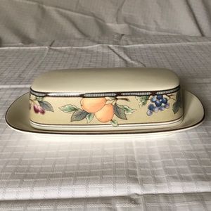 Mikasa Garden Harvest Covered Butter Dish